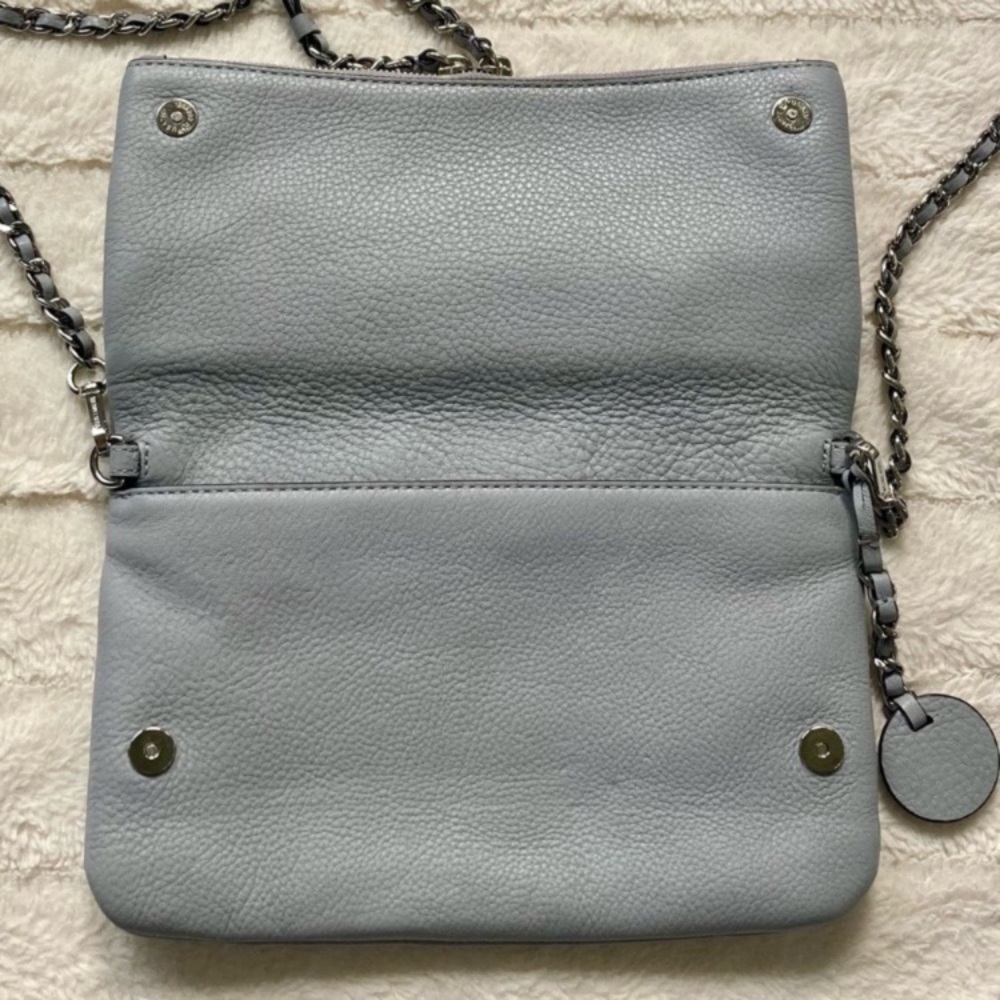 Michael Kors Corrine Crossbody Bag Dove Grey Leather - Picture 13 of 17